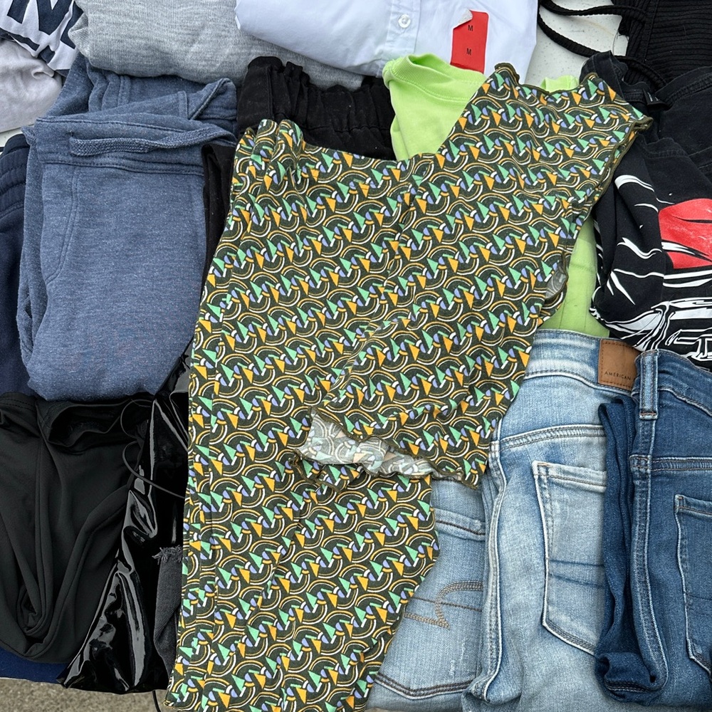 SHEIN Multicolor Patterned Flare Pants